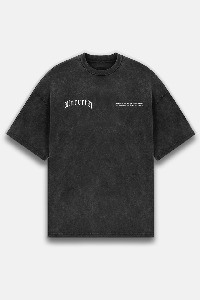 UC027 Aspire Oversized Tee - Black Wash