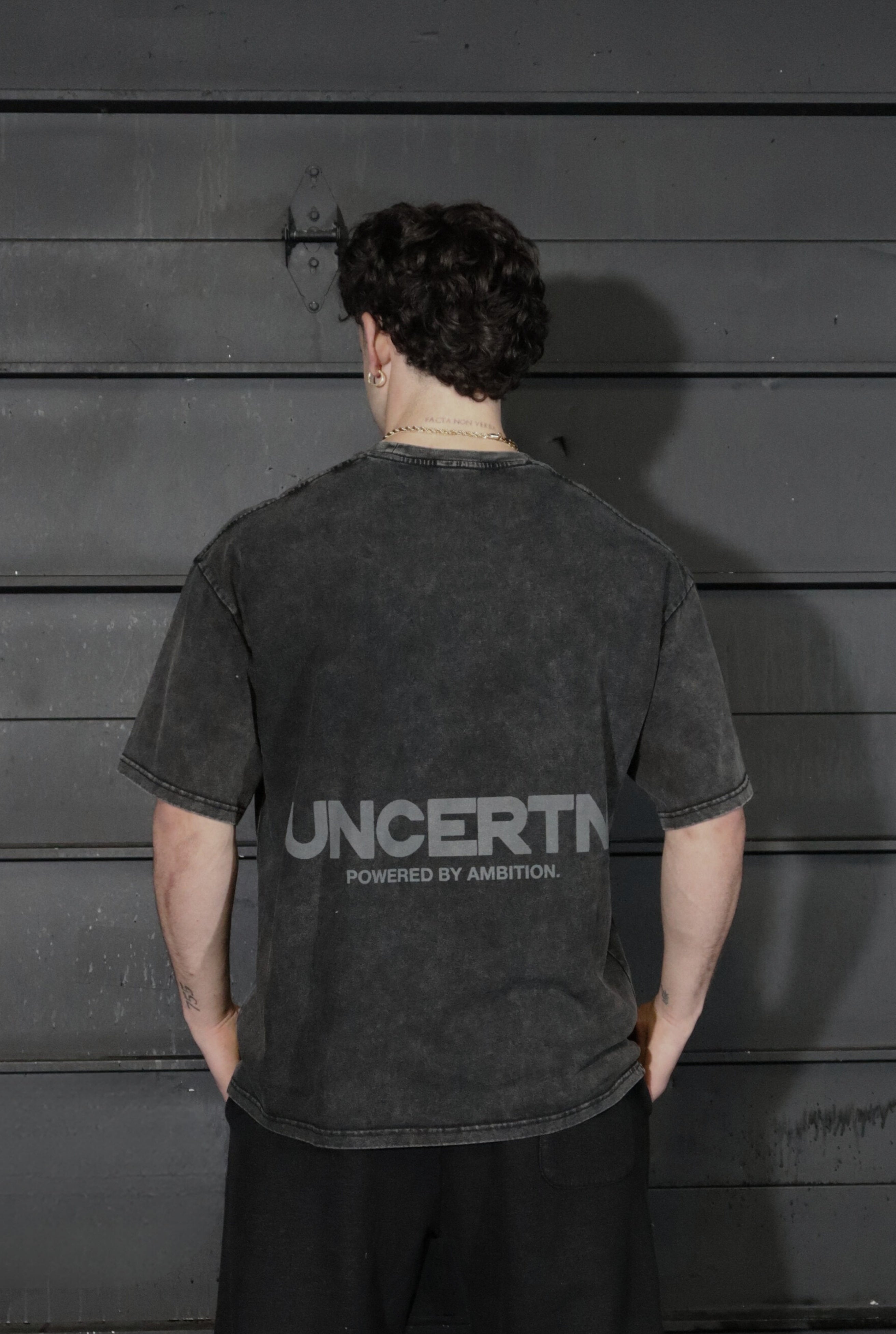 UC041 Foundation Oversized Tee - Black Wash