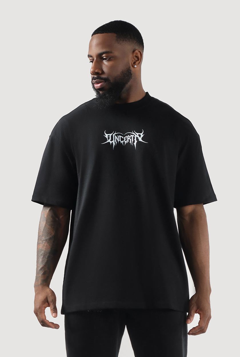 UC034 Dusk Oversized Tee - Black