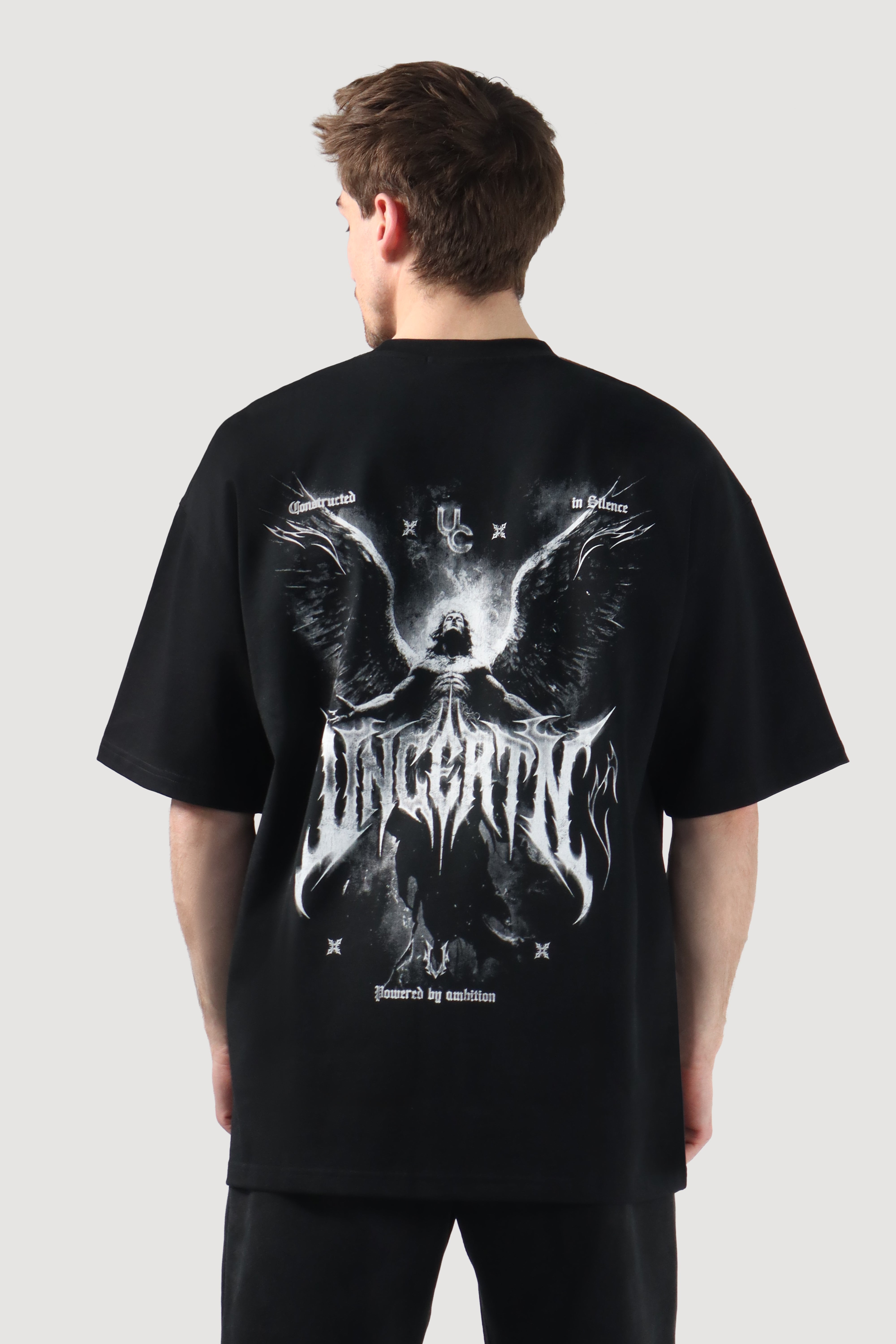 UC050 Angelic Oversized Tee - Black