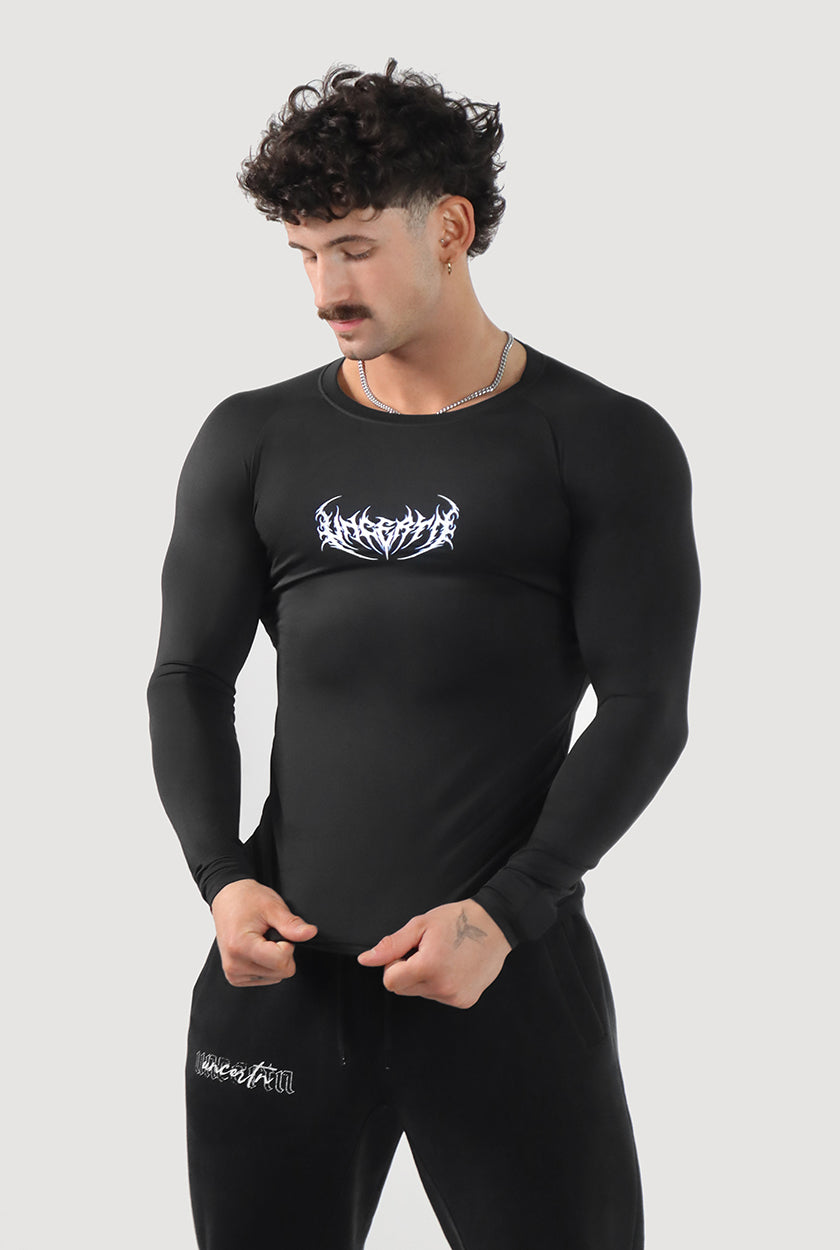 UC046 Void Compression Longsleeve - Black/Blue