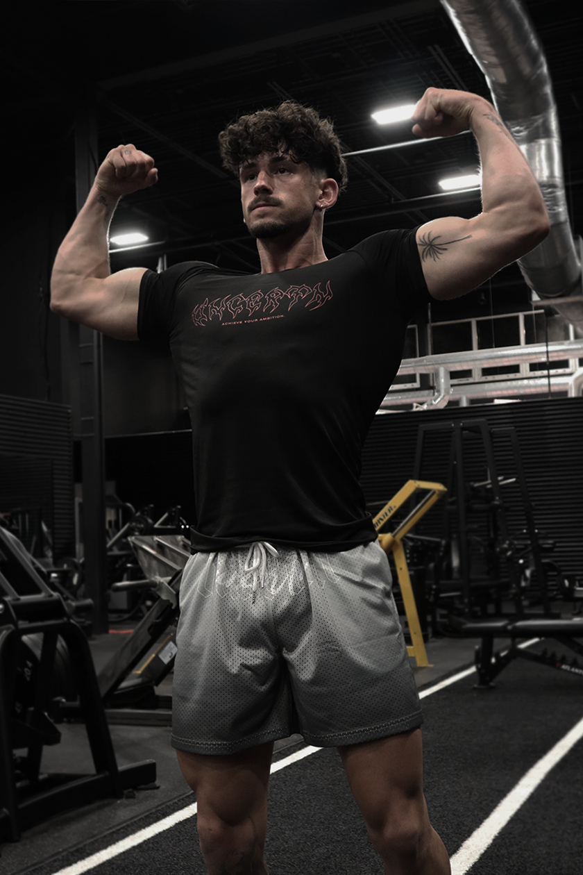 UC08 Resurgence Compression Tee - Black/White