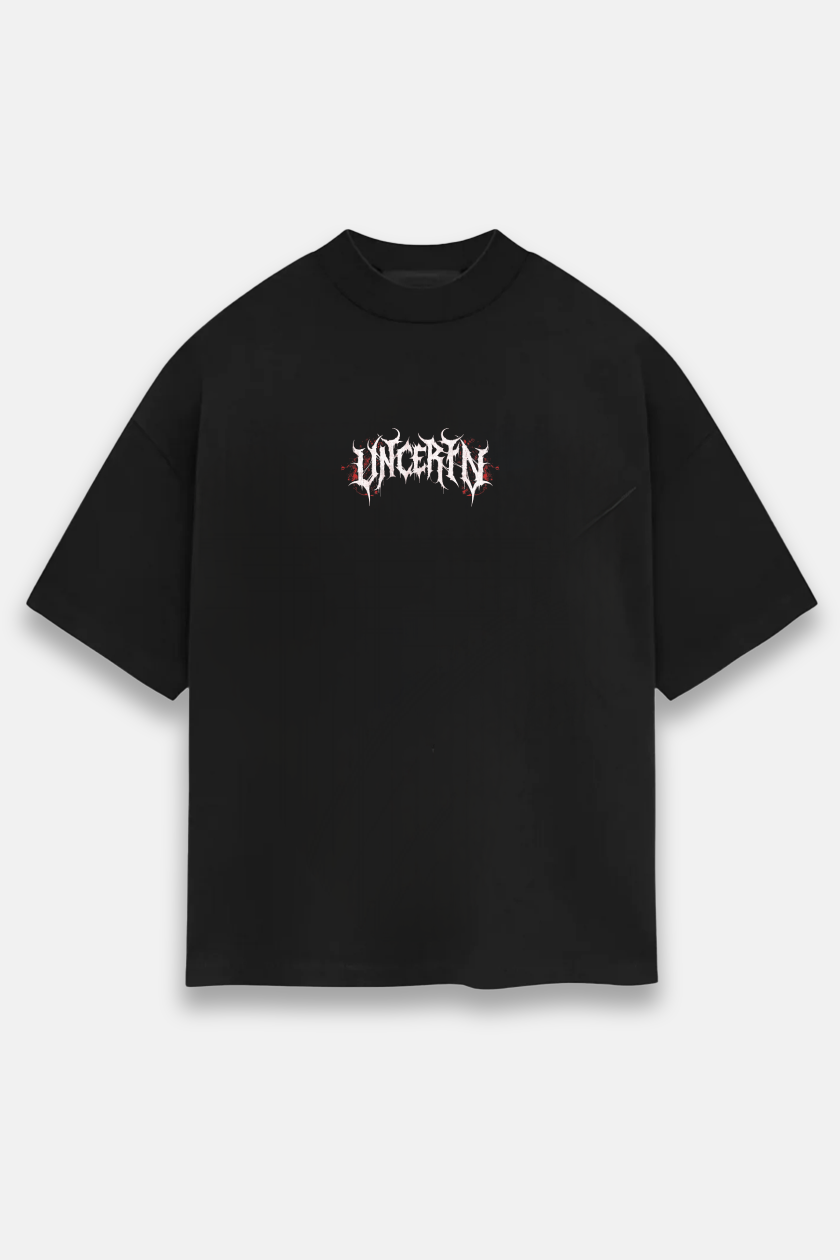 UC048 Shadow Oversized Tee - Black