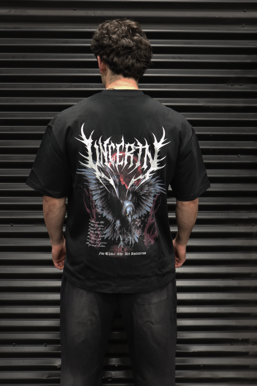 UC039 Wraith Oversized Tee - Black