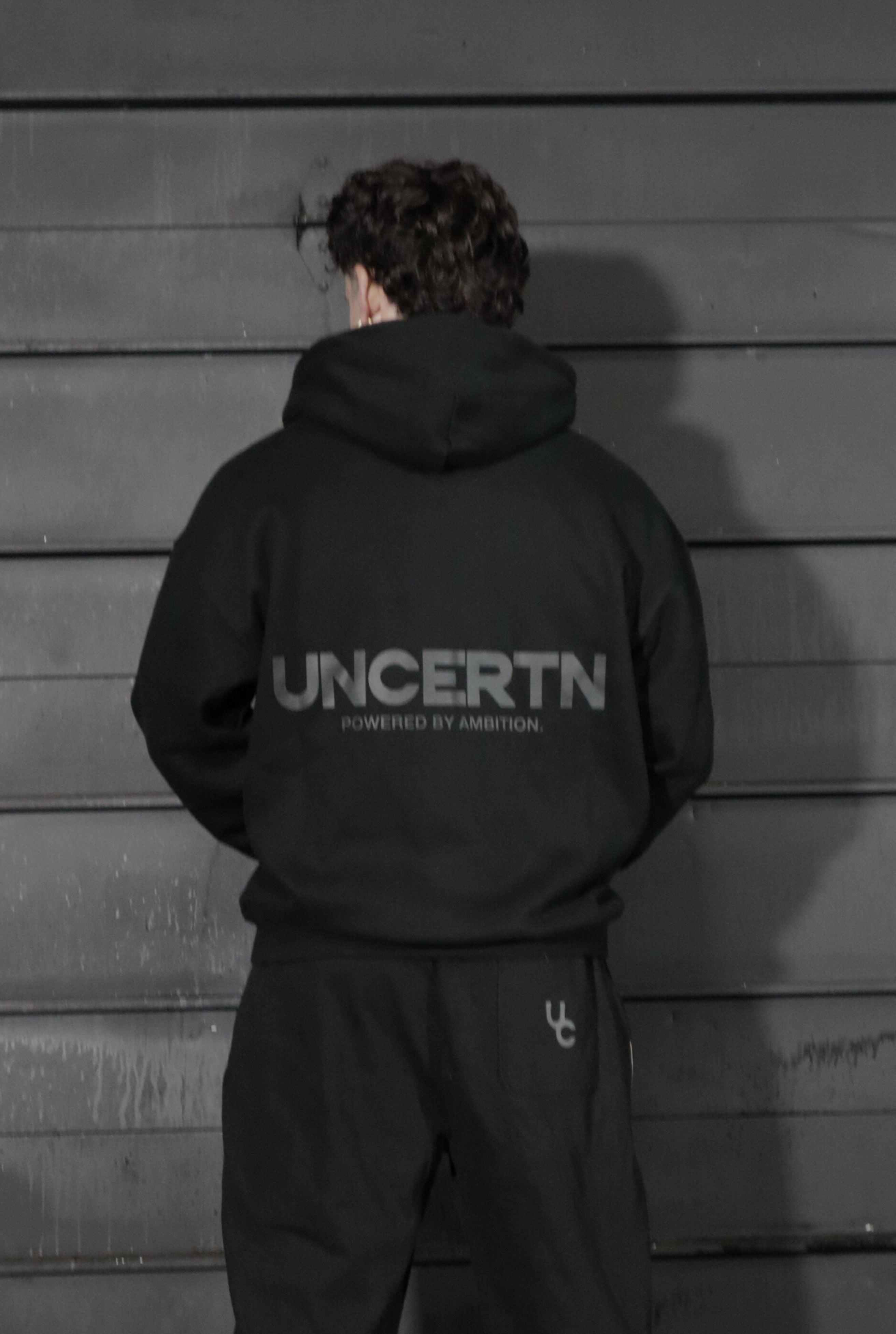 UC041 Foundation Oversized Zip Up - Black