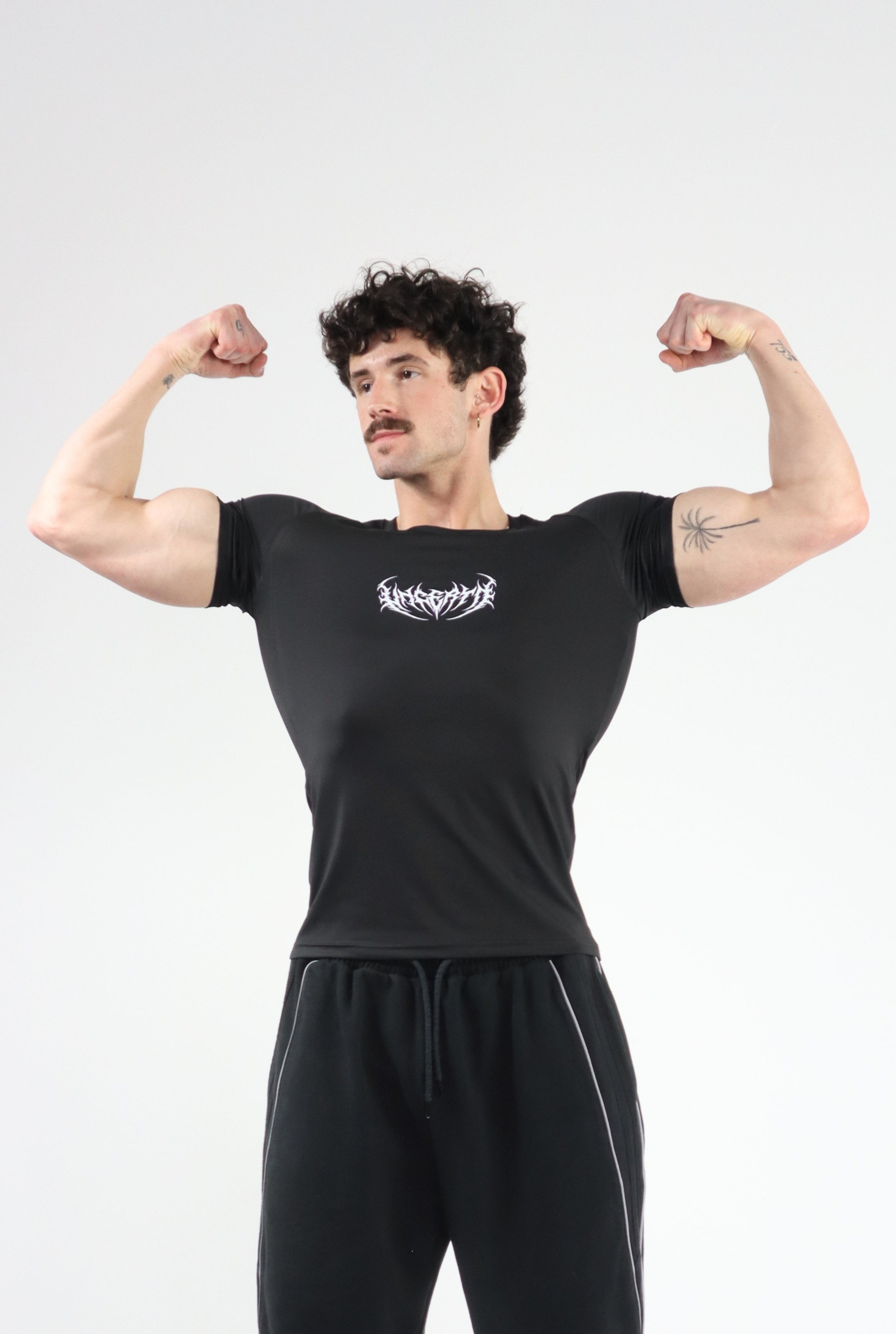 UC046 Void Compression Tee - Black/Purple