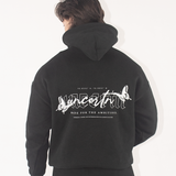 UC07 Resurgence Oversized Hoodie - Black/White