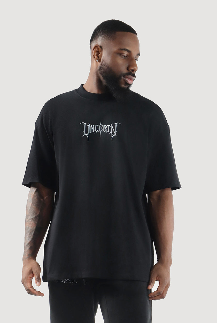 UC035 Nightfall Oversized Tee - Black