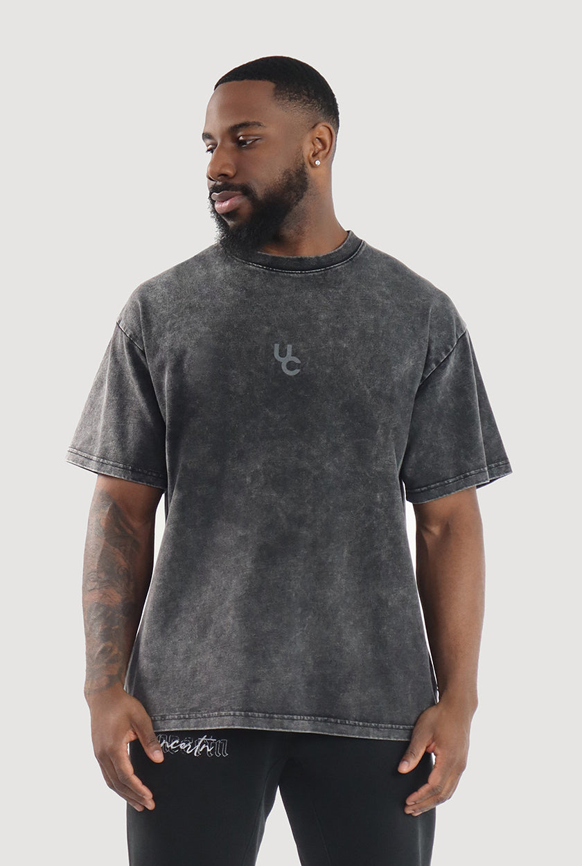 UC041 Foundation Oversized Tee - Black Wash