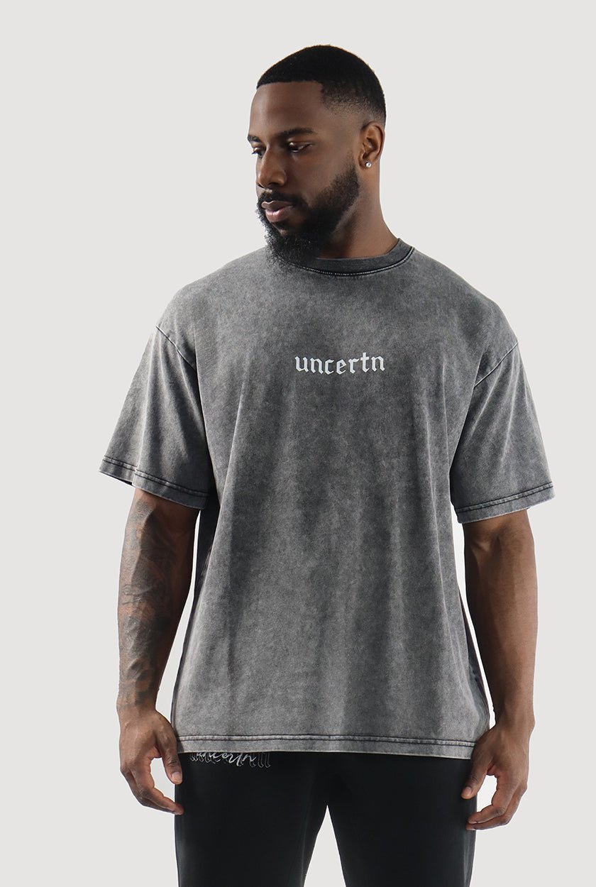 UC010 Phantom Oversized Tee - Grey Wash