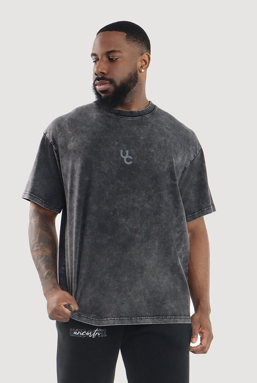 UC041 Foundation Oversized Tee - Black Wash