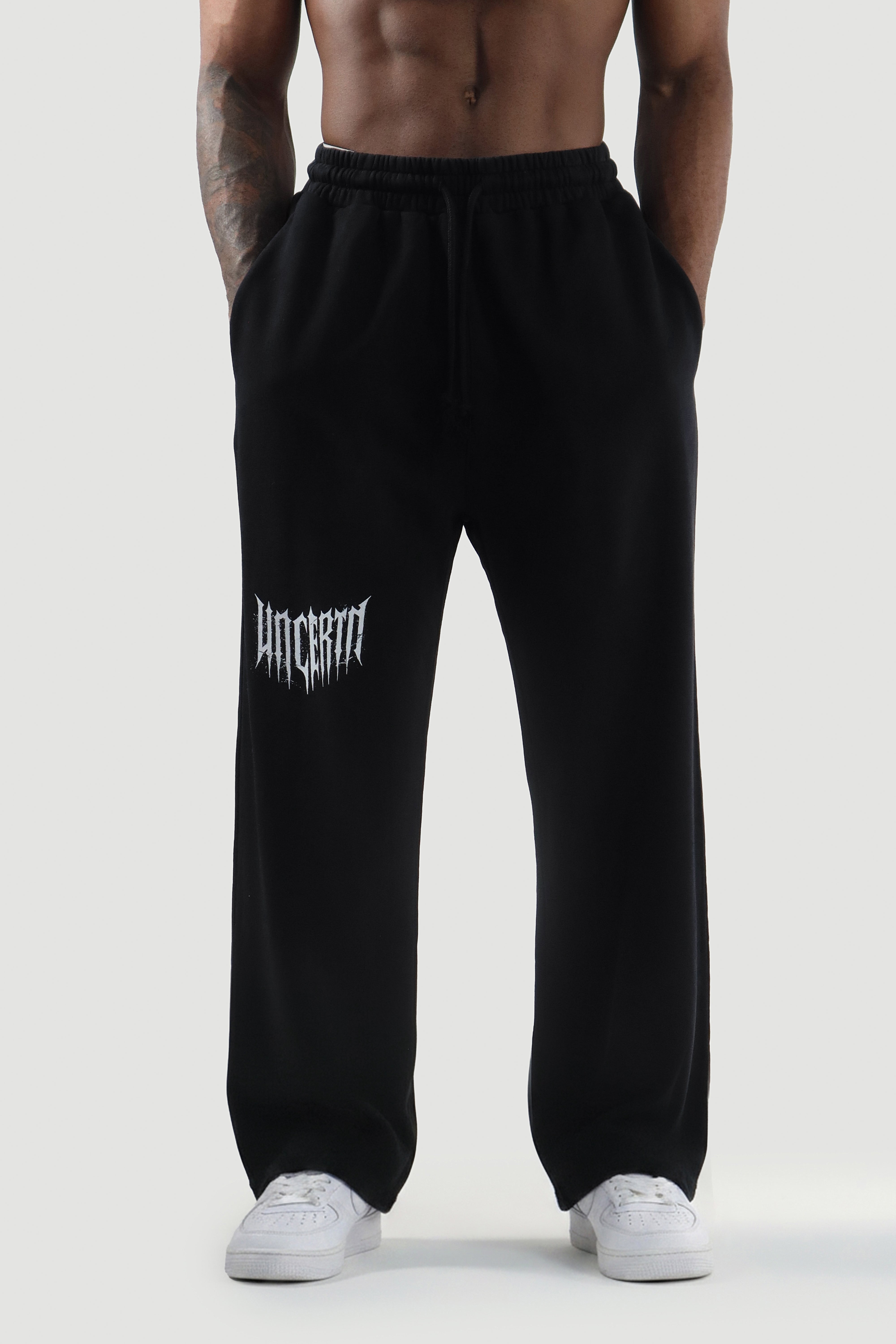 UC022 Envy Straight Cut Joggers - Black Wash