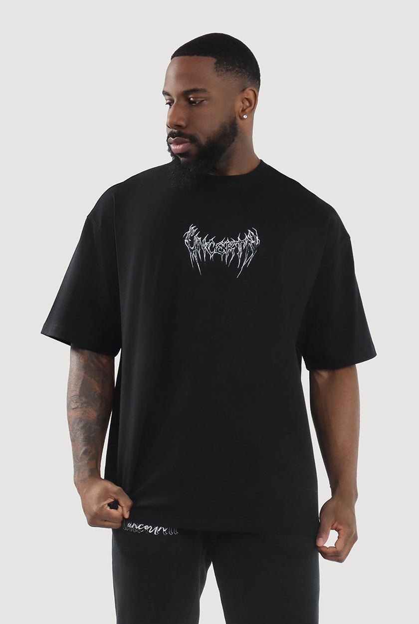 UC047 Awaken Oversized Tee - Black