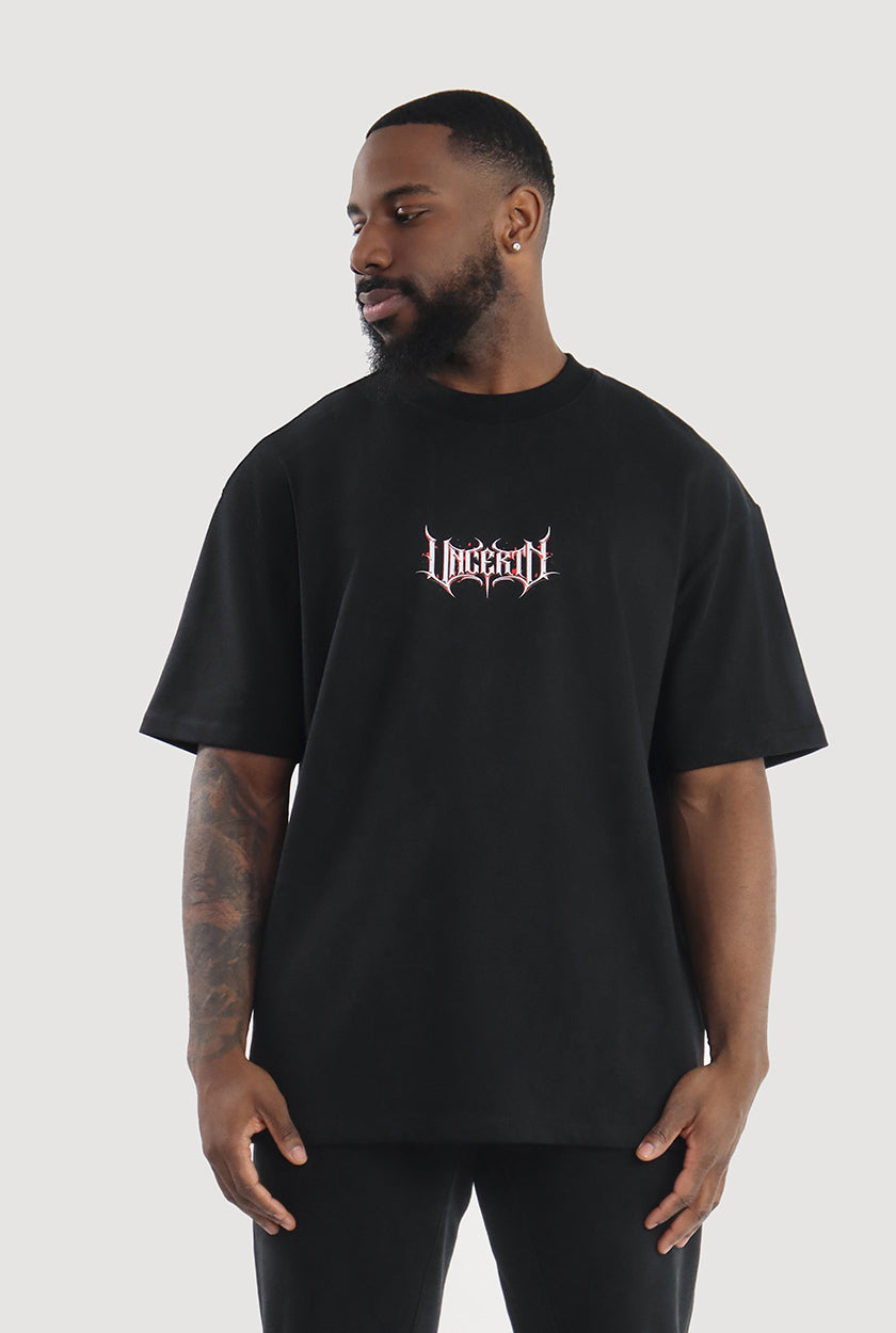 UC048 Shadow Oversized Tee - Black