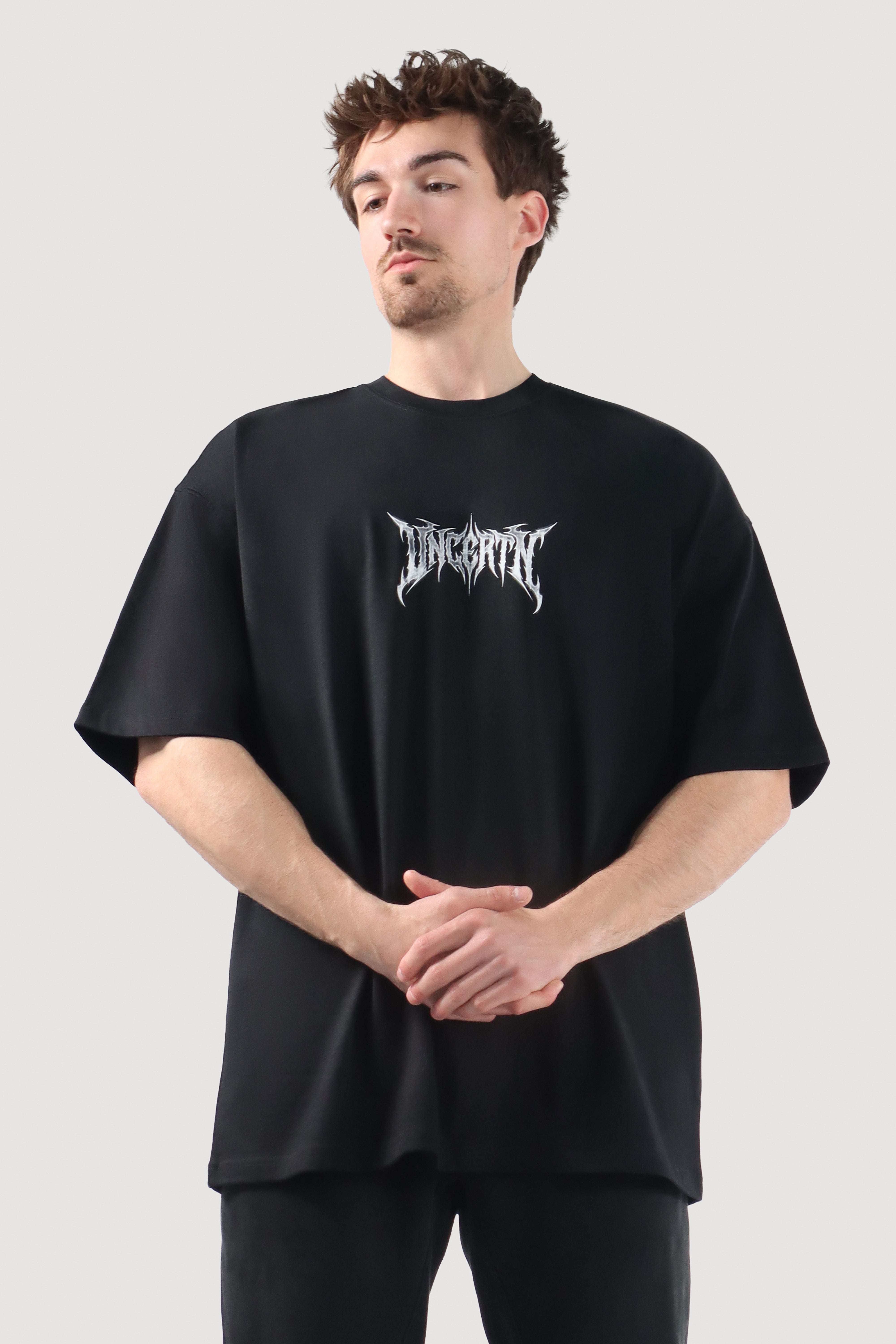 UC050 Angelic Oversized Tee - Black