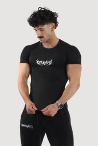 UC046 Void Compression Tee - Black/Purple