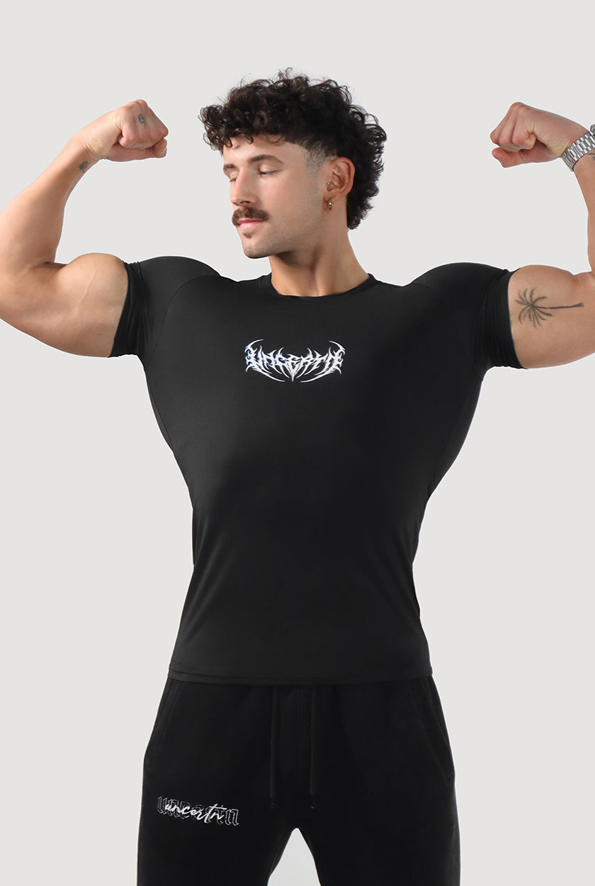 UC046 Void Compression Tee - Black/Blue