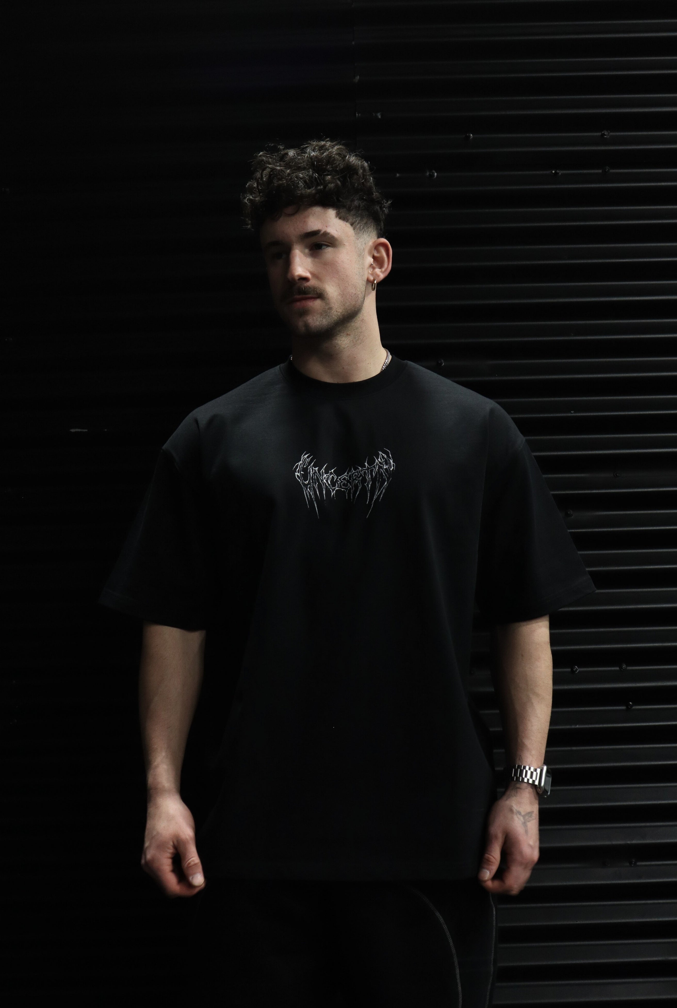 UC047 Awaken Oversized Tee - Black