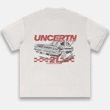 UC013 Oversized Racing Team Tee - Oat