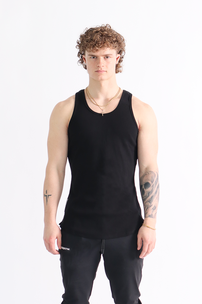 UC01 Arrival Ribbed Scoop Tank - Black